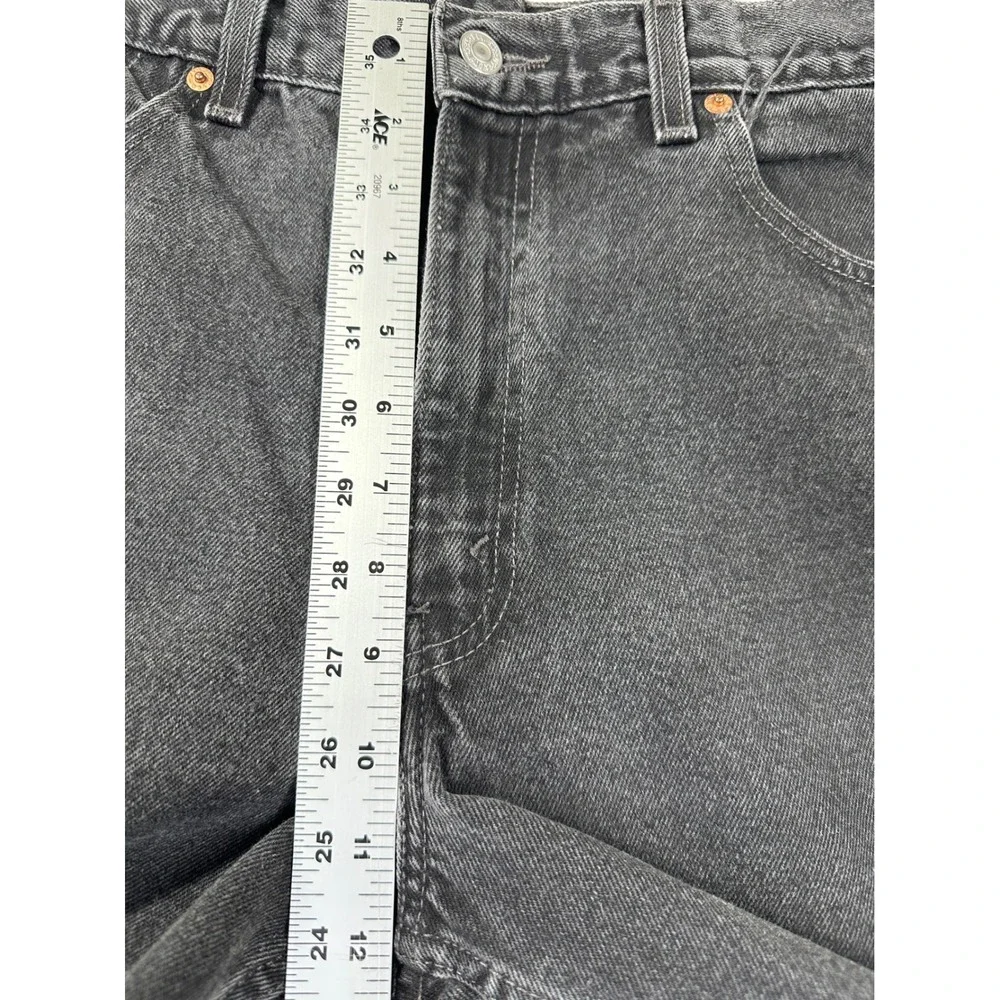 Vintage Y2K Levi's 550 Relaxed Fit Jeans Men 36x32 Black Tapered Leg Heavyweight